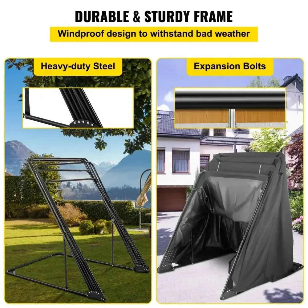 SIHAO Waterproof Motorcycle Shelter Tent With Strong Steel Frame