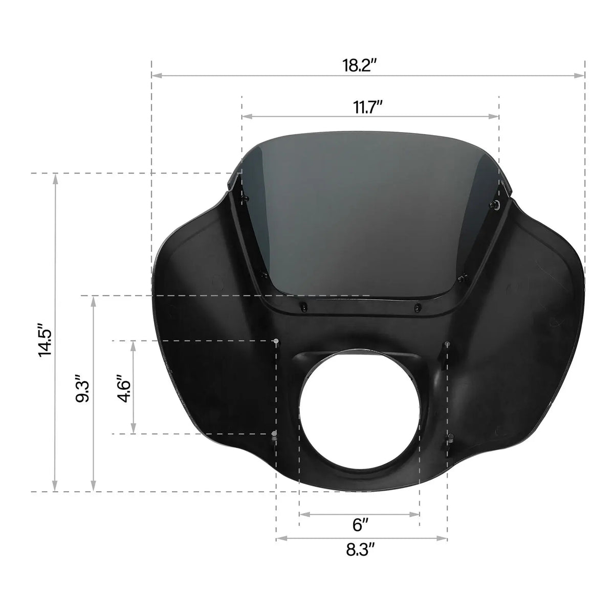 Headlight Fairings Windshield W/ Bracket Mount For Harley 2018-2024 Street Bob FXBB Low Rider Softail Standard Motorcycle