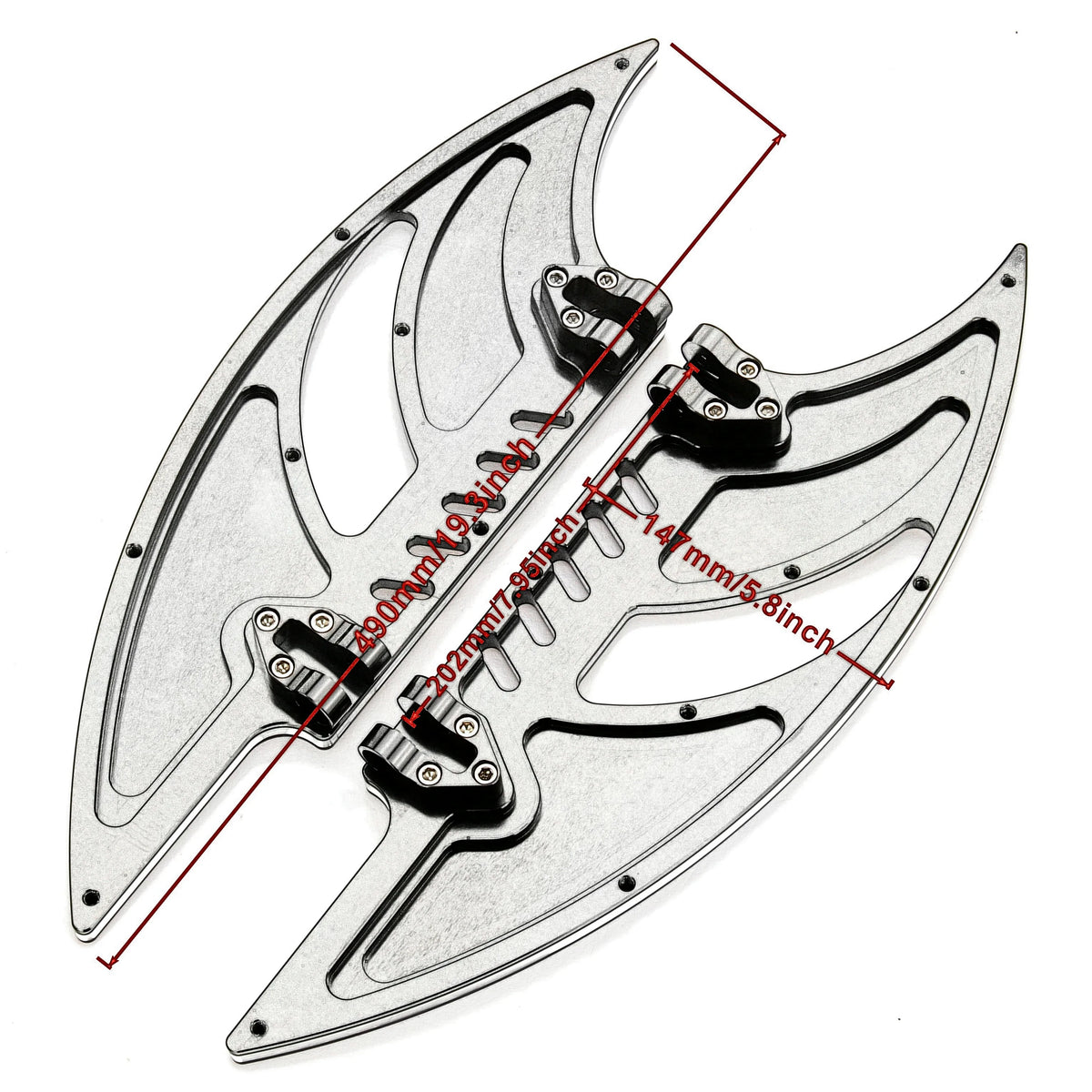 For Harley Chrome Floorboard Passenger Footboards Road King FLHR Road Street Glide Ultra Limited Low FLHTKL 1980-2021