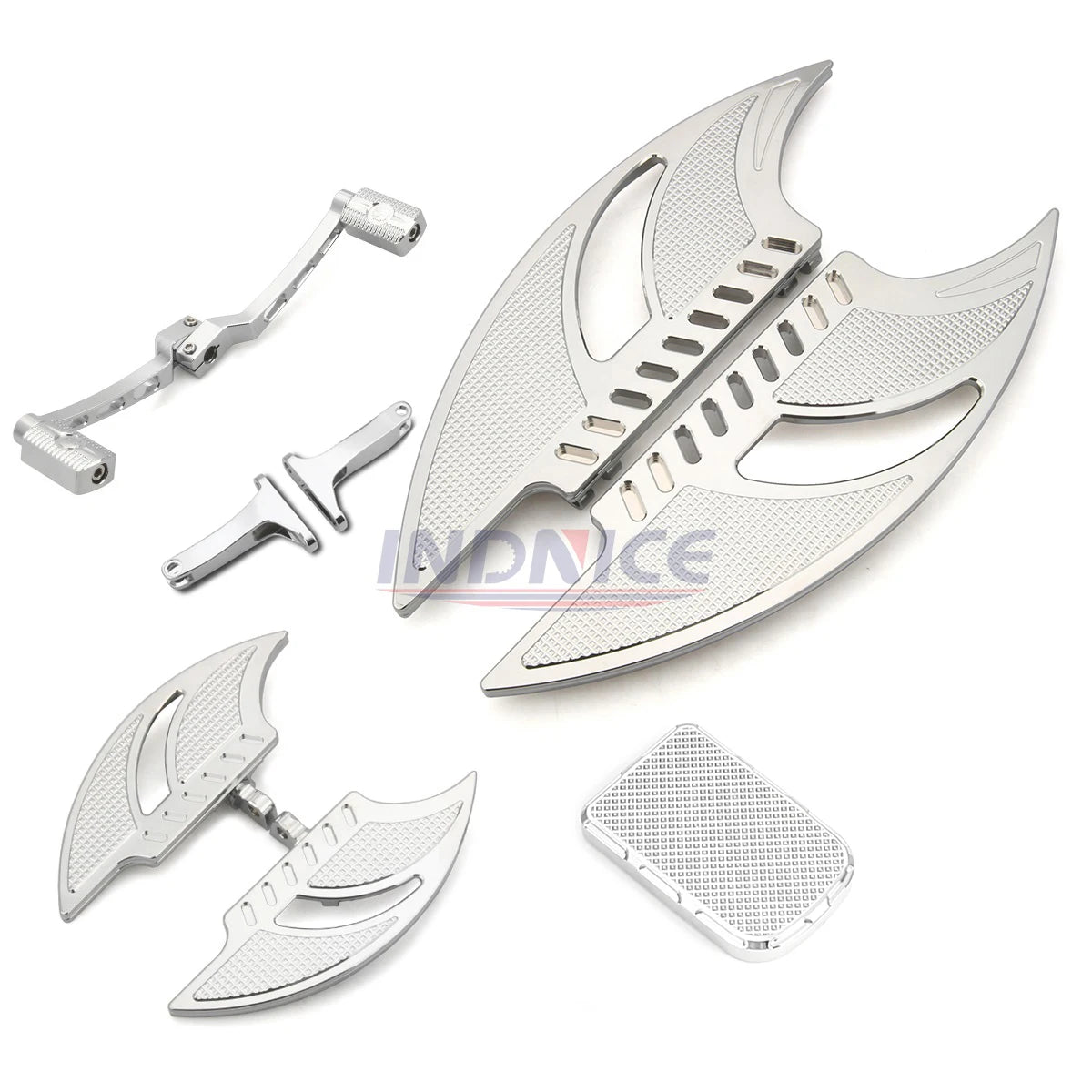 For Harley Chrome Floorboard Passenger Footboards Road King FLHR Road Street Glide Ultra Limited Low FLHTKL 1980-2021