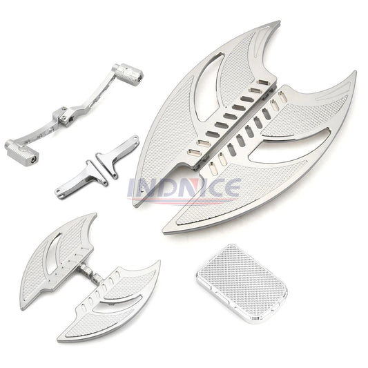 For Harley Chrome Floorboard Passenger Footboards Road King FLHR Road Street Glide Ultra Limited Low FLHTKL 1980-2021