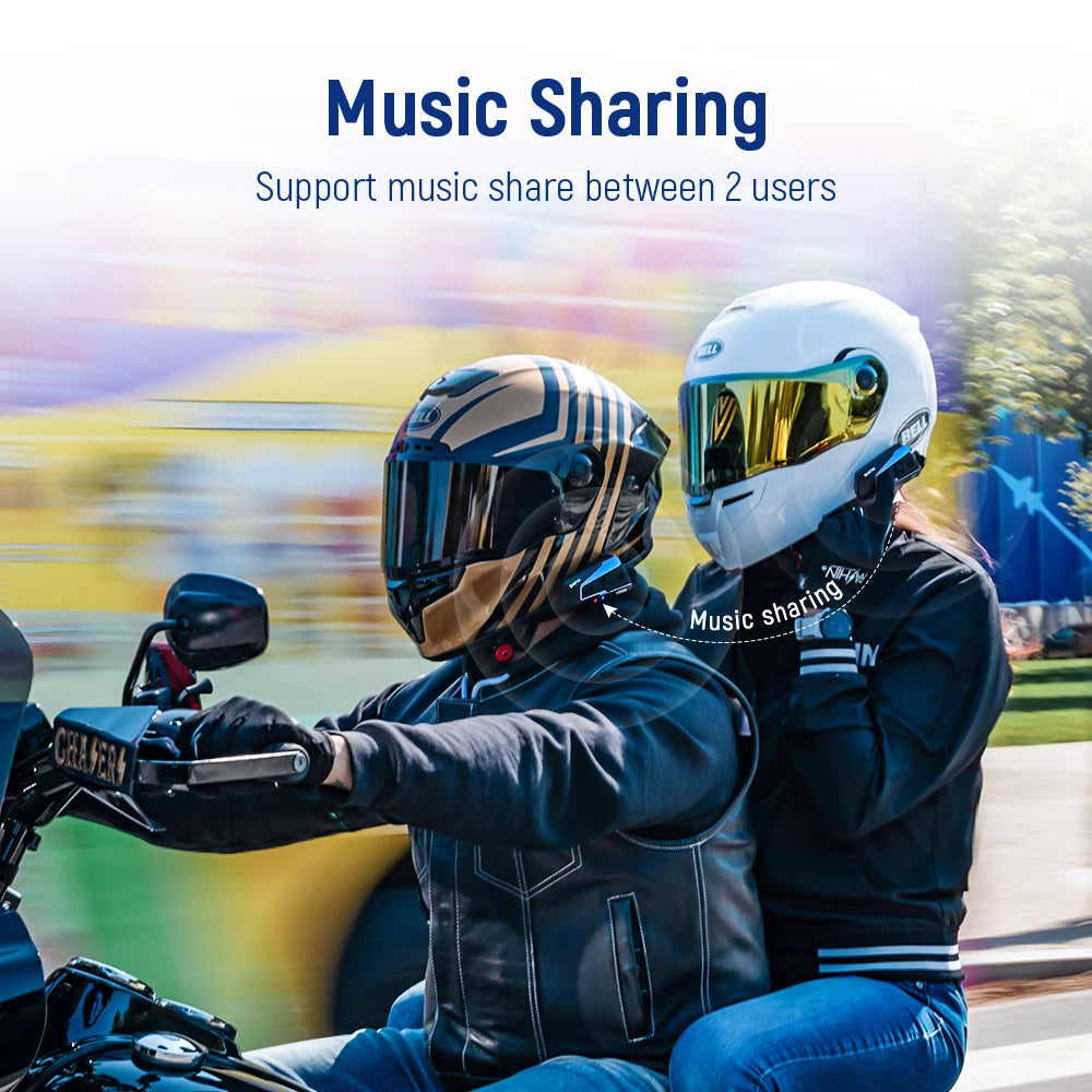 Lexin B4FM-X Bluetooth Motorcycle Helmet Intercom Headset