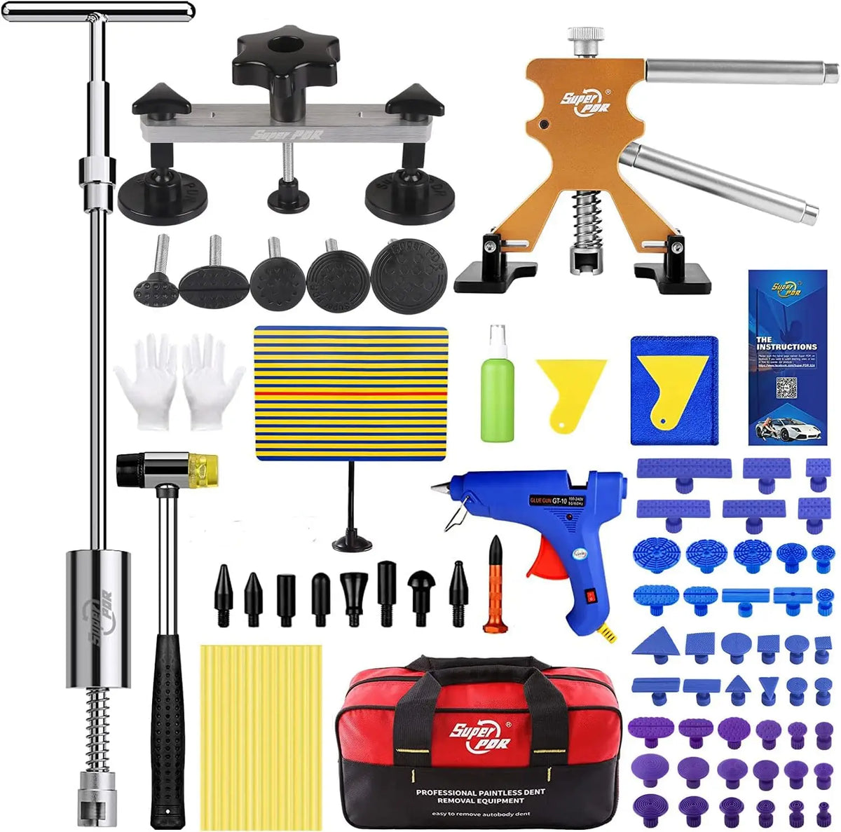 PDR Dent Removal Tool Car Dent Repair Kit Dent Lifter Dent Removal Tool Car Dent Removal Kit Car Dent Removal Tool