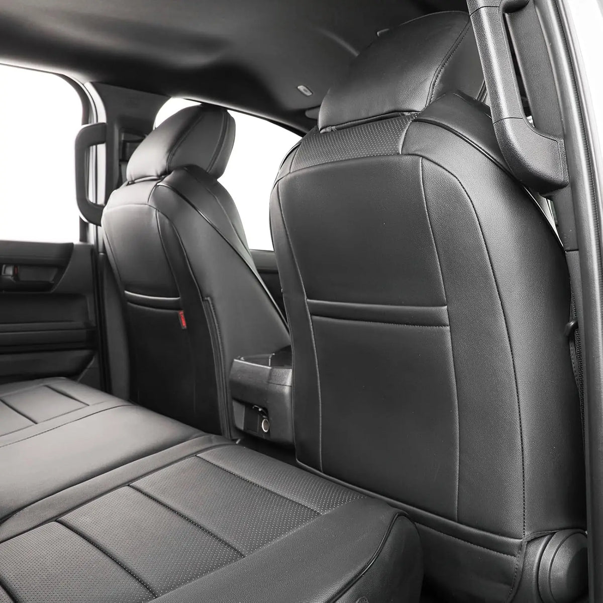 EKR Tacoma Car Seat Covers Custom Fit for Toyota Tacoma (Petrol) 2024 2025 2026 DoubleCab/CrewCab SR/SR5/TRD Sport/TRD Off-Road Truck Seat Covers Full Set Faux Leather