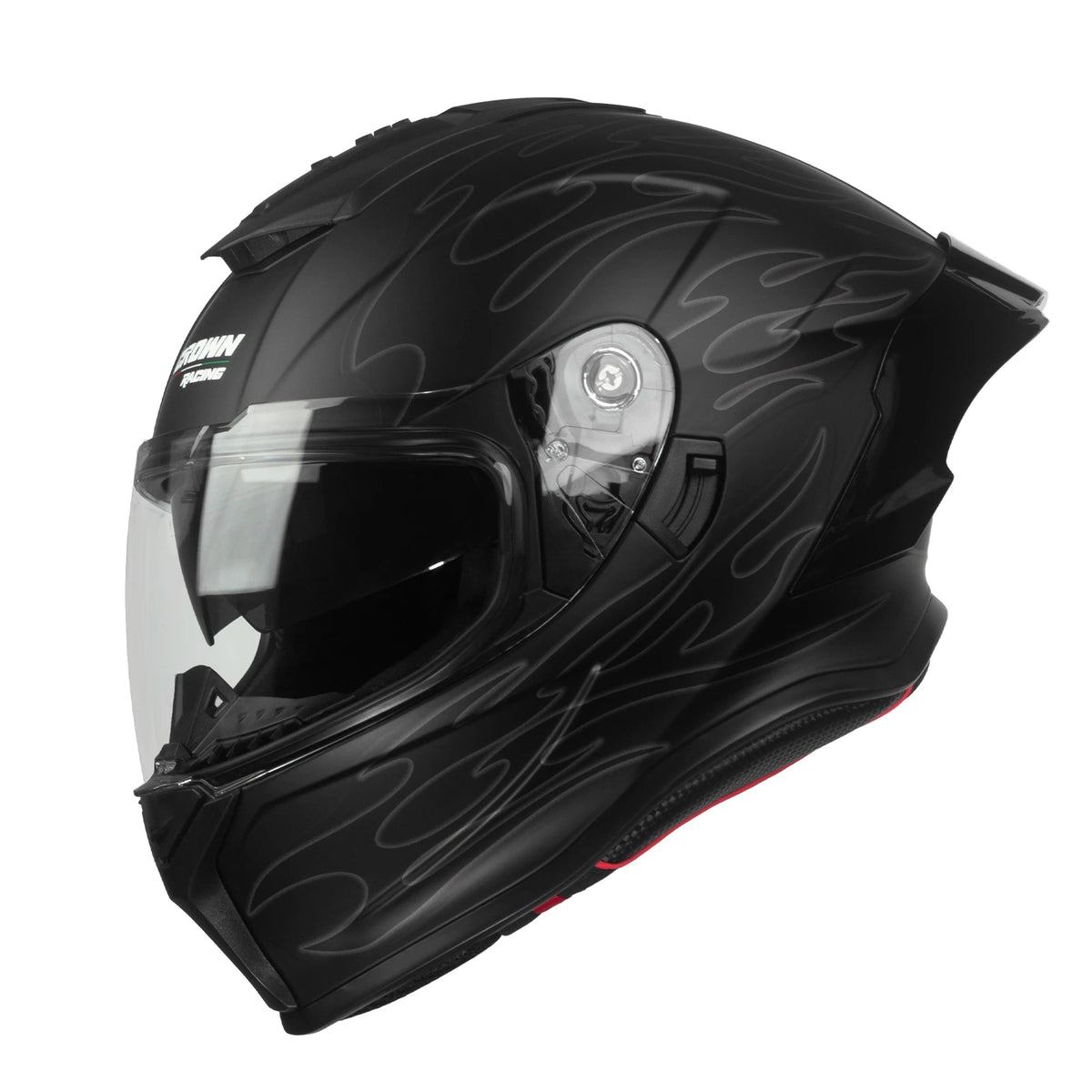 Crown Racing Full Face Motorcycle Helmet DOT Approved Street Bike