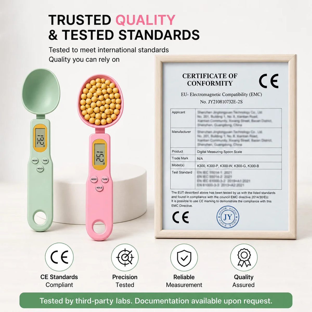 Digital Measuring Spoon Scale With LCD Display For Kitchen Food
