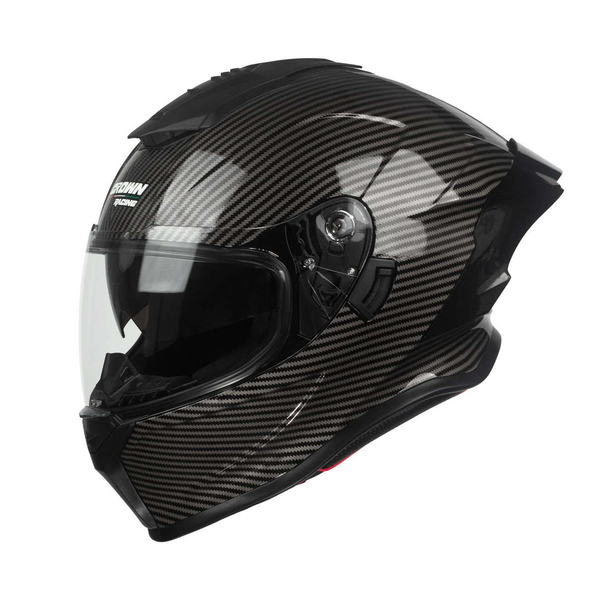 Crown Racing Full Face Motorcycle Helmet DOT Approved Street Bike