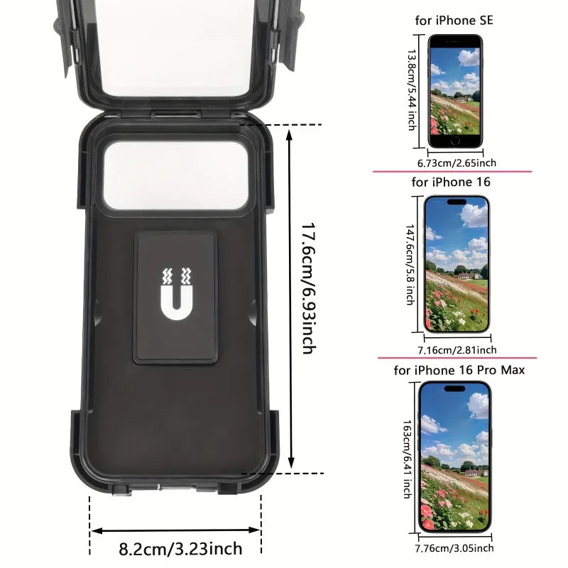 Waterproof Motorcycle Phone Holder Universal Bicycle GPS Mount for Phones