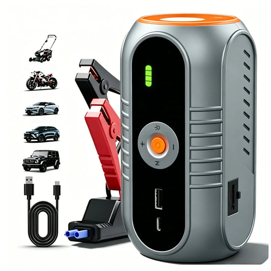 Car Jump Starter with Air Compressor Jump Starter 150PSI Air Pump Multifunctional Tire Inflator Power Bank Lighting for Car