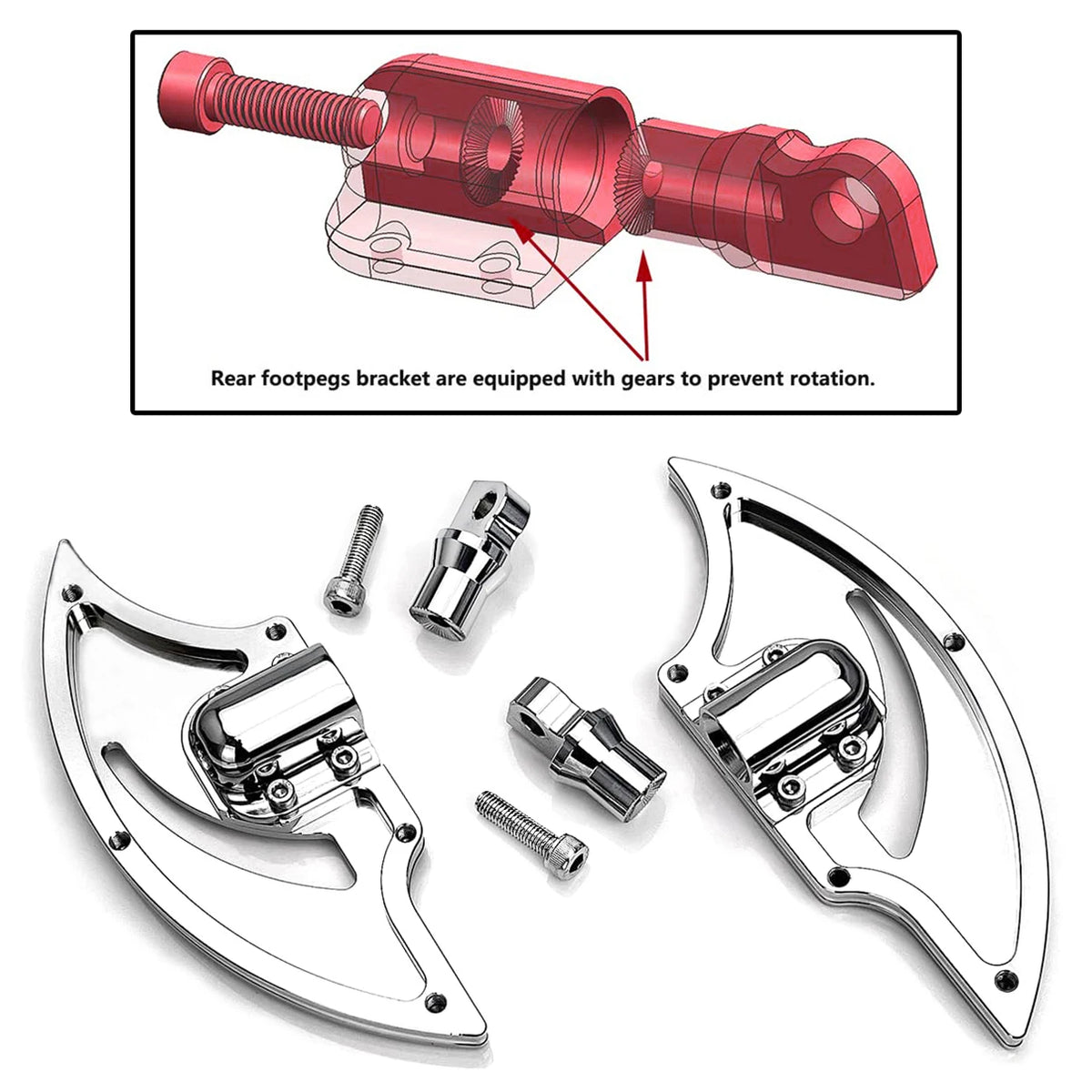 For Harley Chrome Floorboard Passenger Footboards Road King FLHR Road Street Glide Ultra Limited Low FLHTKL 1980-2021