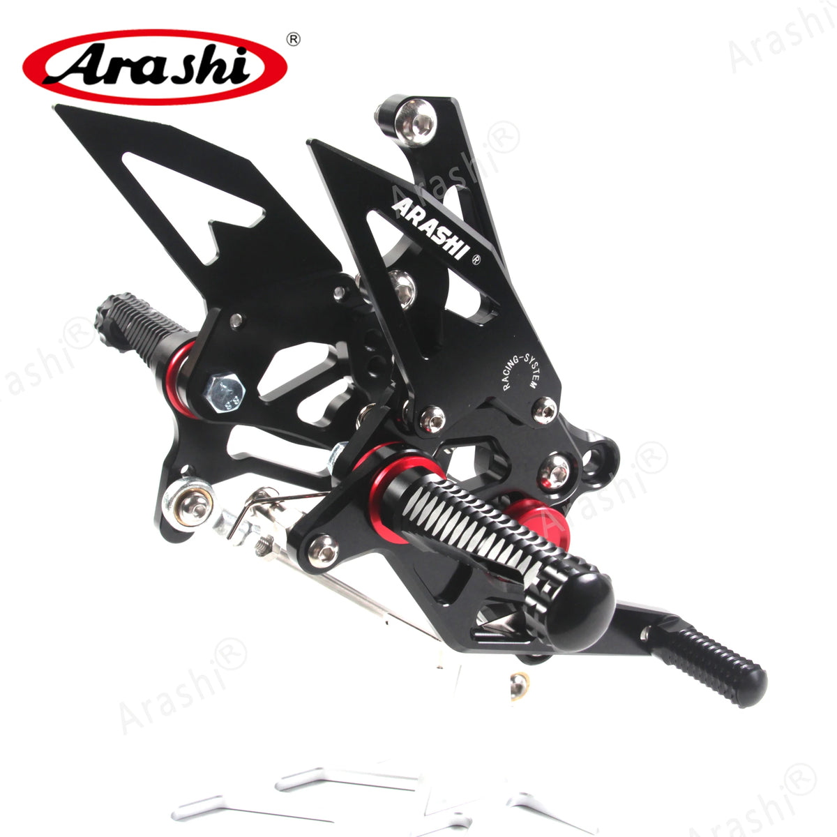 Arashi CNC Adjustable Footrests For Yamaha YZF R3 R25