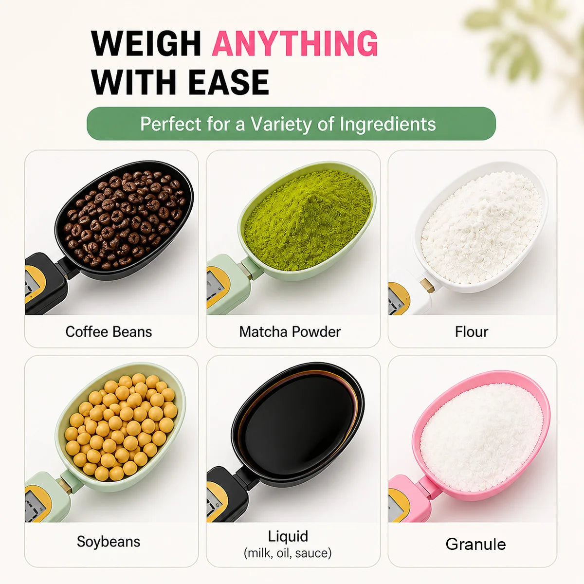 Digital Measuring Spoon Scale With LCD Display For Kitchen Food