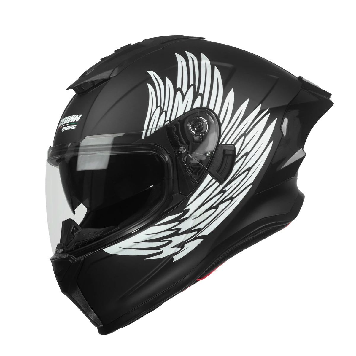 Crown Racing Full Face Motorcycle Helmet DOT Approved Street Bike
