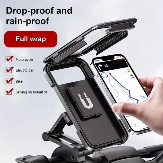 Waterproof Motorcycle Phone Holder Universal Bicycle GPS Mount for Phones