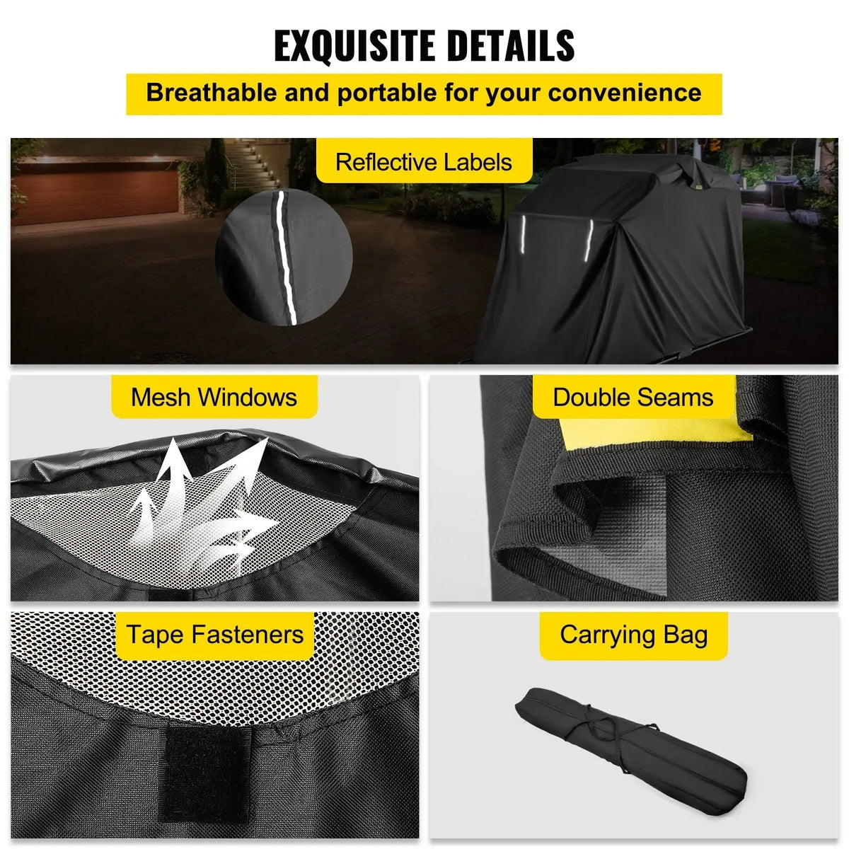 SIHAO Waterproof Motorcycle Shelter Tent With Strong Steel Frame