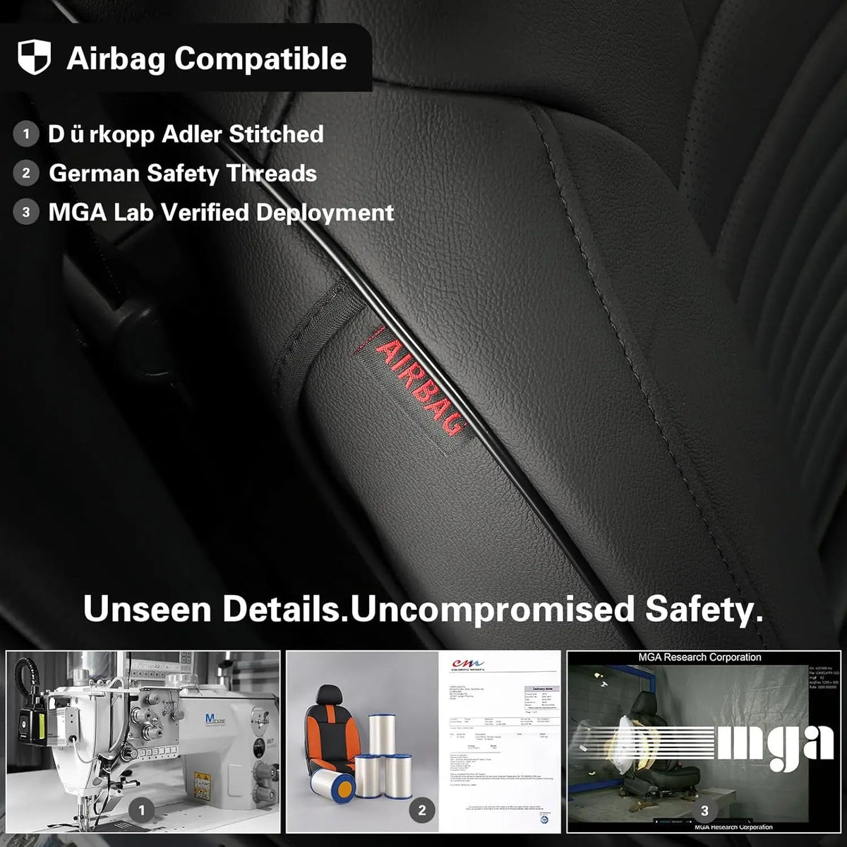 EKR Car Seat Covers Custom Fit for Subaru Outback 2015 2016 2017 2018 2019 Base/Premium/Limited Full Set Leather Car Seat Cover