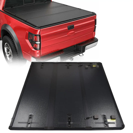 AP03 5.5FT 4-Fold Hard Truck Bed Tonneau Cover For Ford F-150 F150 2009-2014