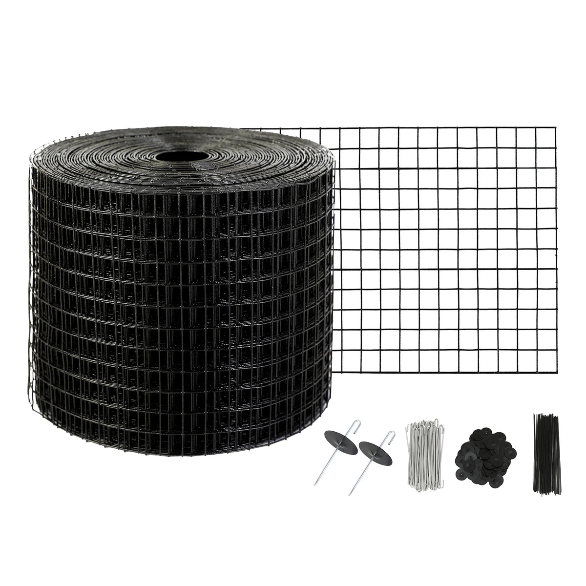SucceBuy Solar Panel Bird Guard Critter Guard Roll Kit  Stainless Steel Fasteners Solar Panel Rustproof PVC Coating WireRollMesh