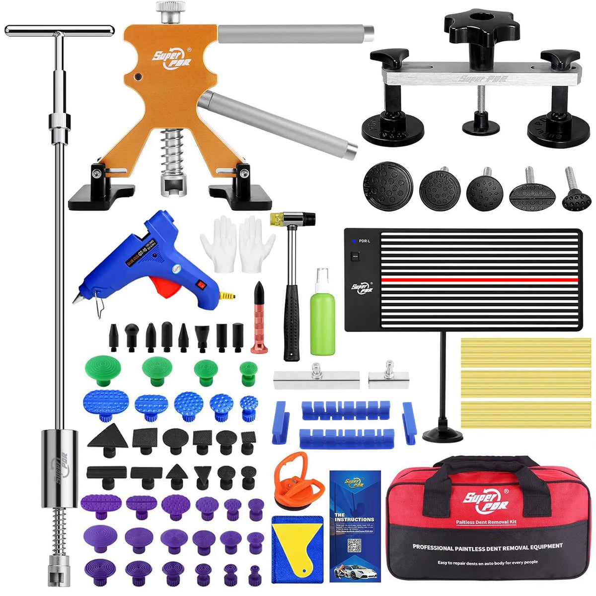 PDR Dent Removal Tool Car Dent Repair Kit Dent Lifter Dent Removal Tool Car Dent Removal Kit Car Dent Removal Tool