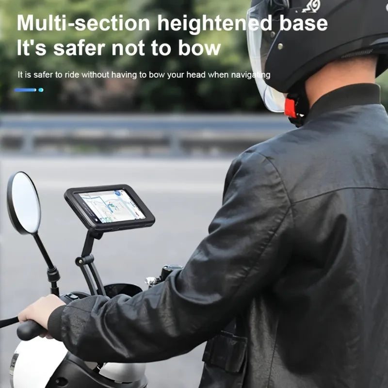 Waterproof Motorcycle Phone Holder Universal Bicycle GPS Mount for Phones