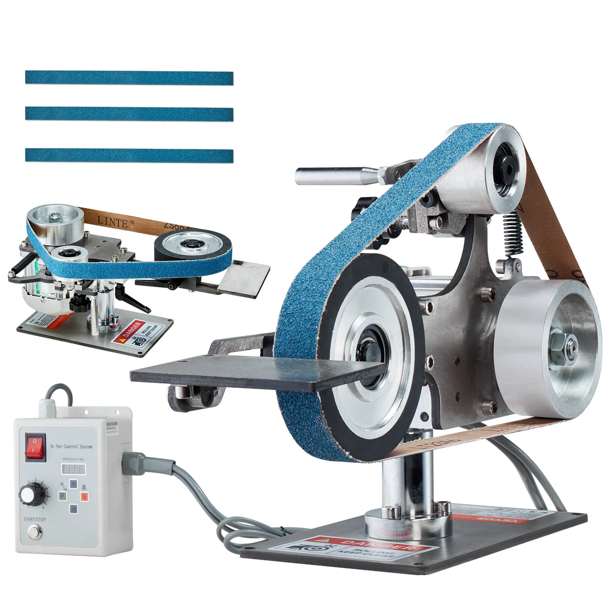 SucceBuy Variable Speed Belt Grinder Sander For Metalworking
