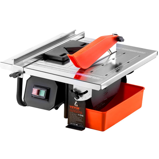 SucceBuy Wet Tile Saw With Water Reservoir Adjustable Cutting Angle