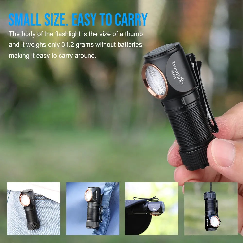 TrustFire MT15 Rechargeable LED Headlamp Waterproof For Outdoor Adventures