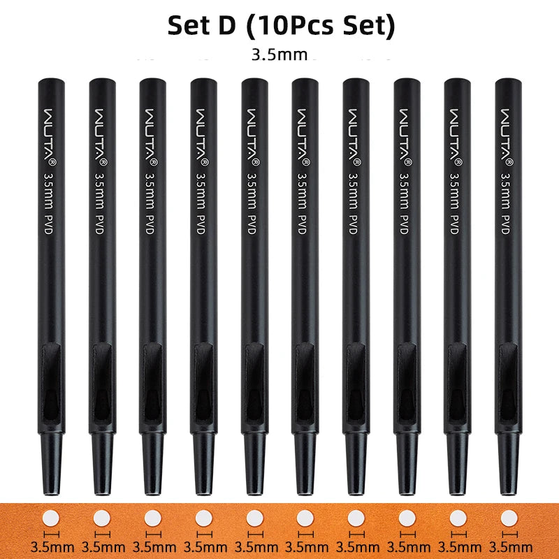 WUTA Titanium Leather Hole Punch Tool Set For DIY Craft