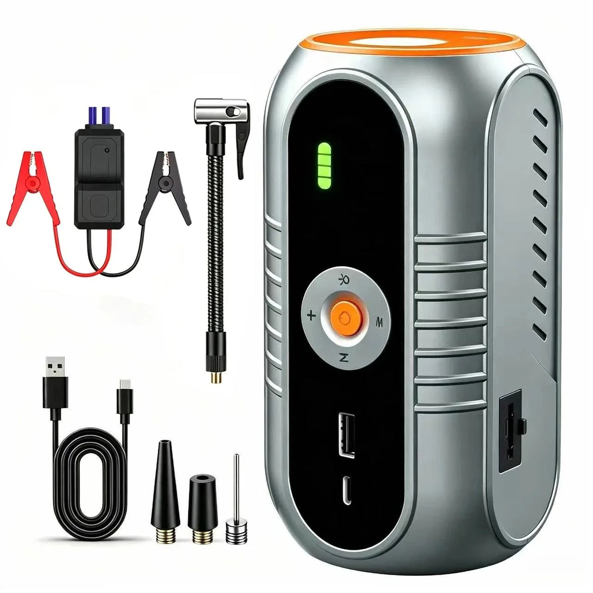 Car Jump Starter with Air Compressor Jump Starter 150PSI Air Pump Multifunctional Tire Inflator Power Bank Lighting for Car