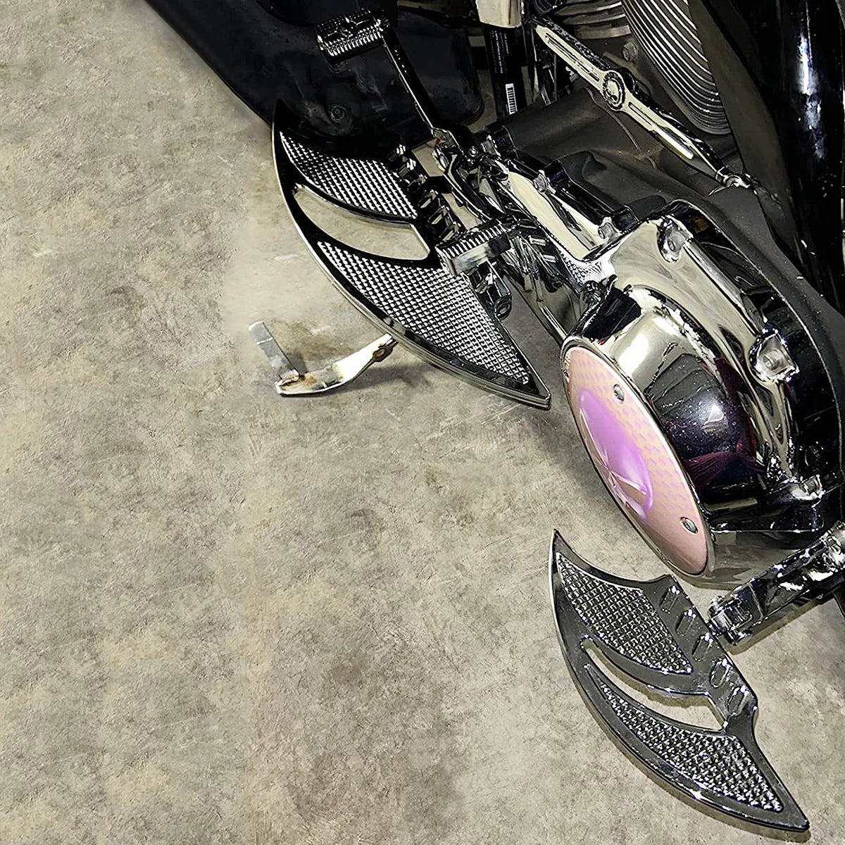 For Harley Chrome Floorboard Passenger Footboards Road King FLHR Road Street Glide Ultra Limited Low FLHTKL 1980-2021