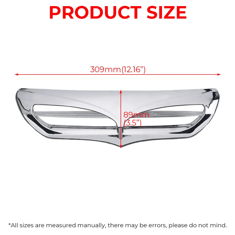1PC Motorcycle Front Batwing Fairing Vent Trim with LED Light For Harley Electra Street Ultra Limited FLHT FLHX FLHTK 2014-2019
