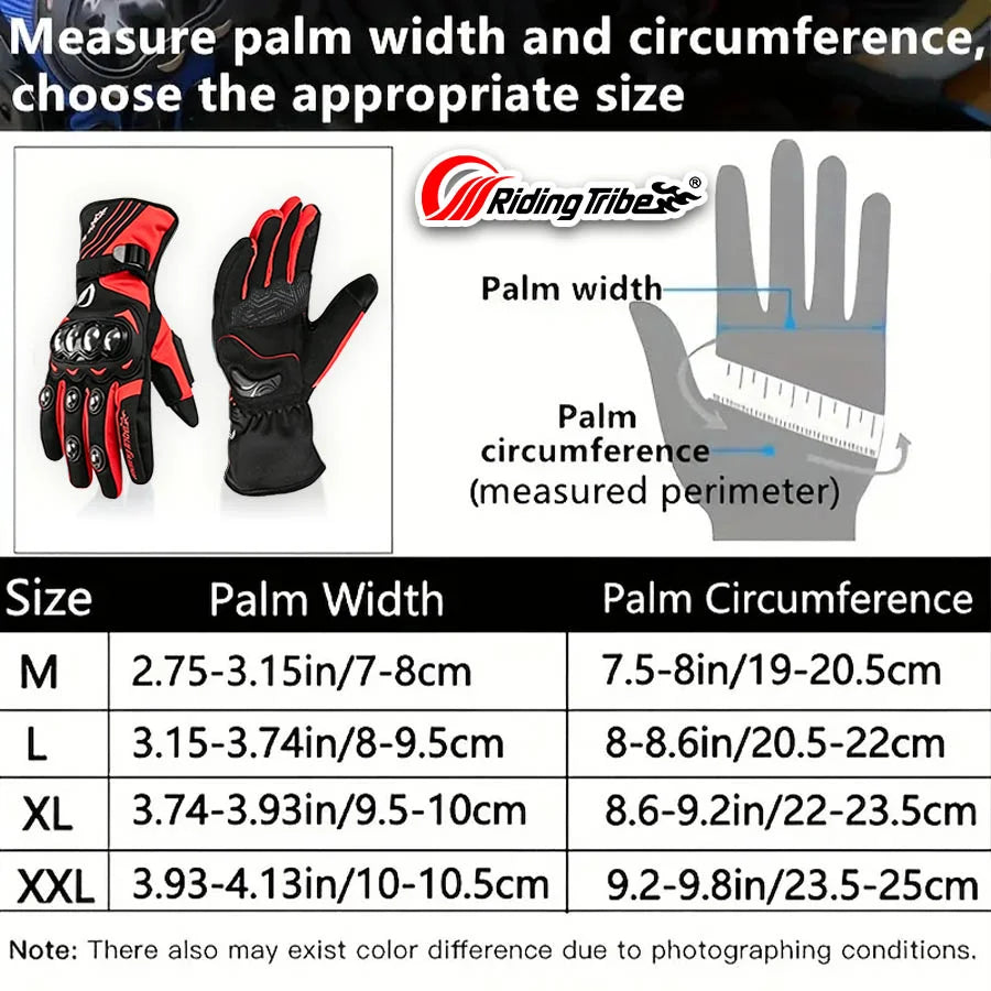 Winter Motorcycle Riding Gloves Stainless Steel Outdoor Sports