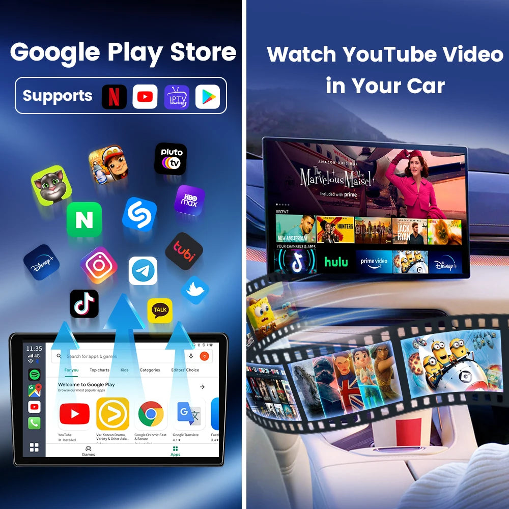 Carlinkit AI Box Wireless Android Auto CarPlay Smart TV Adapter
